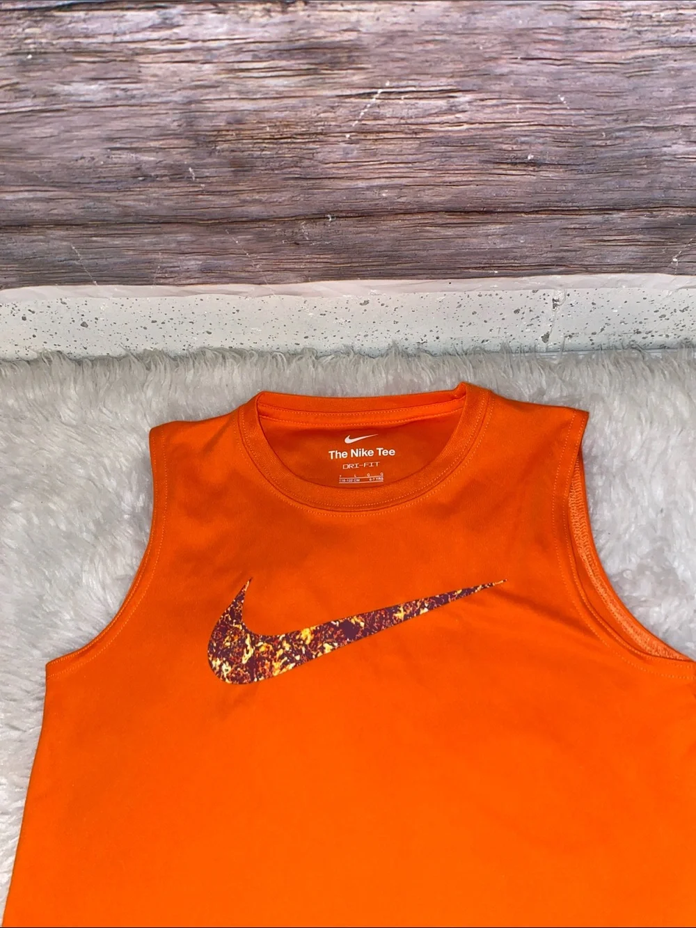 Nike Orange Sleeveless Kids' Athletic Tank